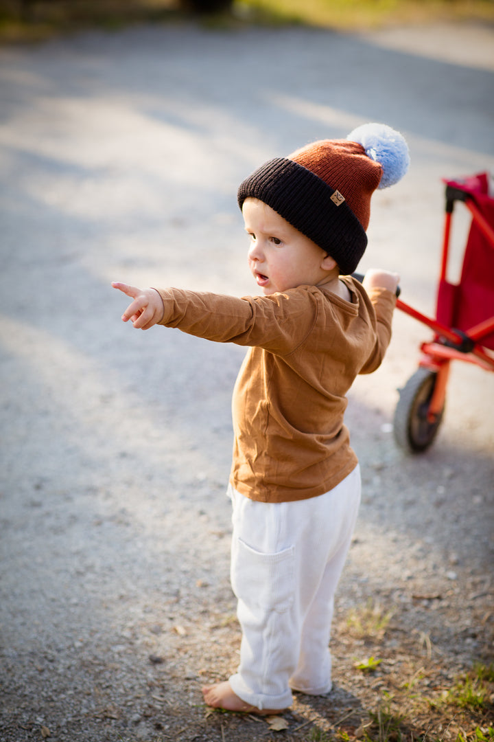 KIDS POM POM BEANIE