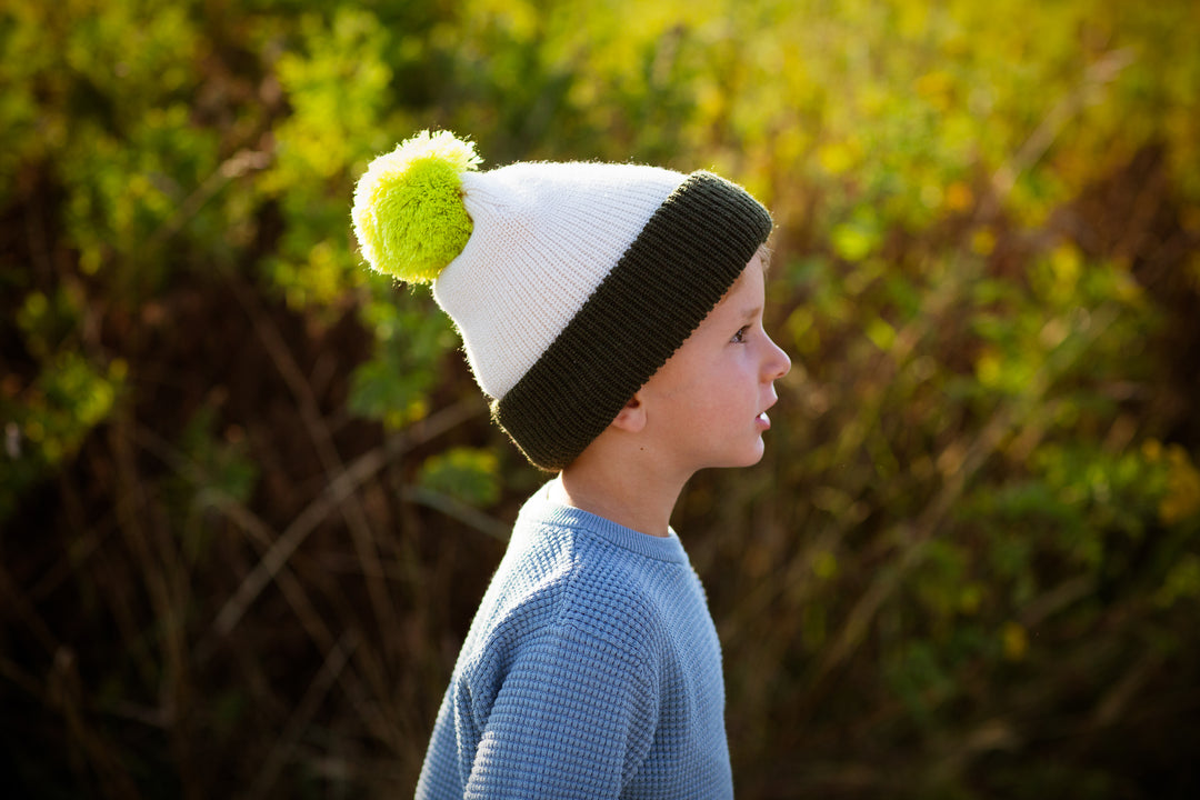 KIDS POM POM BEANIE